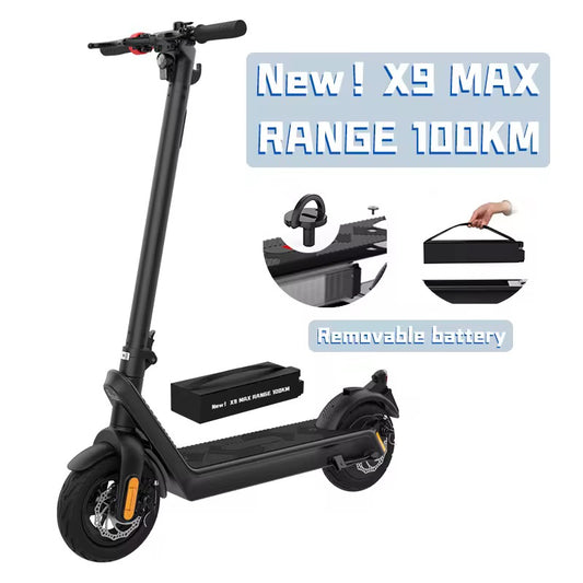 X9 Pro Max Elektrisk Sparkesykkel – Rekkevidde 100 km
